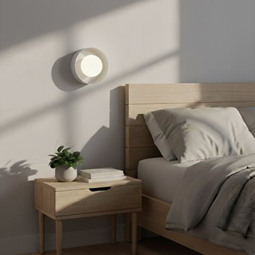 Kinkiet LULU K1 WHITE nowoczesny, biały, metal