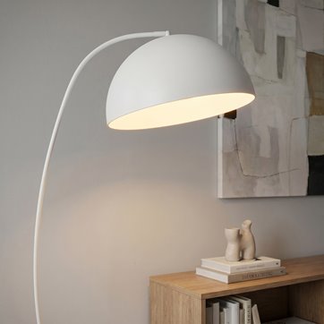 Lampa podłogowa ARCOS LP1 WH WHITE loft, biała, metal