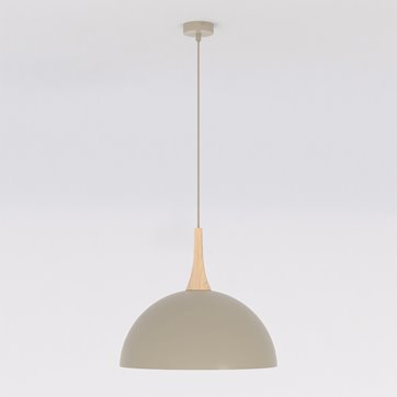 Lampa wisząca NAUTICA 1L MOKKA nowoczesna, beżowa, metal