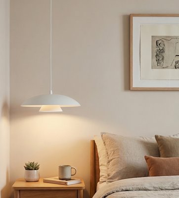 Lampa wisząca BABEL 1 WHITE nowoczesna, biała, metal