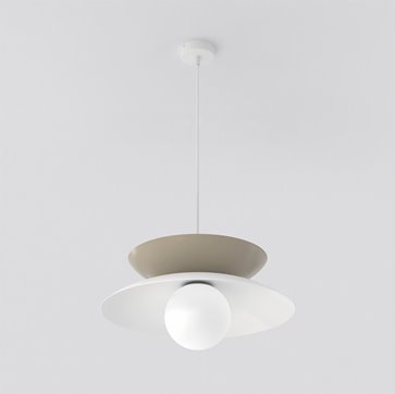 Lampa wisząca NAGOYA 1 WH MOKKA loft, japandi, metal