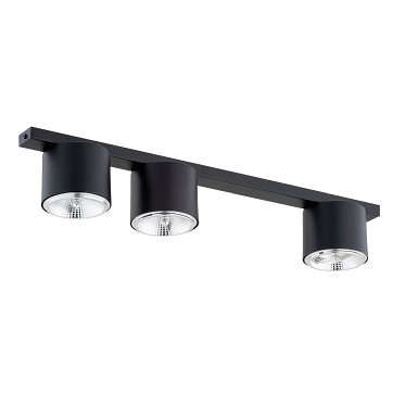 Lampa sufitowa NANO 3 BLACK nowoczesna, listwa, czarny