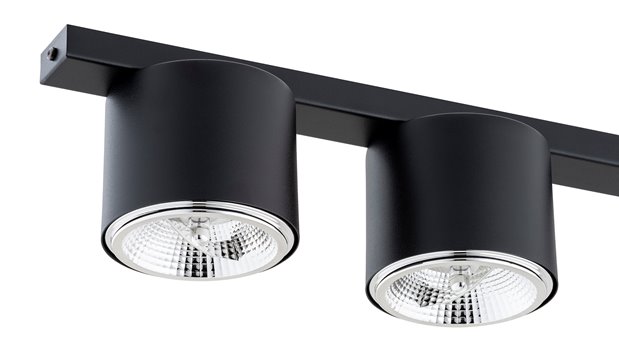 Lampa sufitowa NANO 3 BLACK nowoczesna, listwa, czarny
