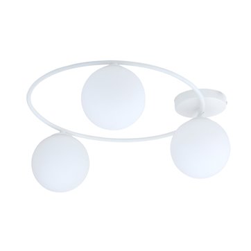 Lampa sufitowa SOPRA 3 WH OPAL plafon klosze kule, biała