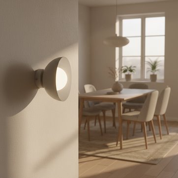 Kinkiet BIBI K1 MOKKA nowoczesny, beżowy, metal