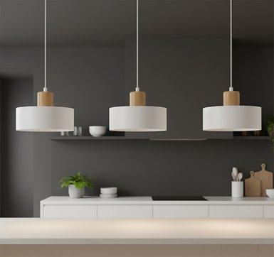 Lampa wisząca TORIN 3 WHITE skandynawska, regulowana, biała