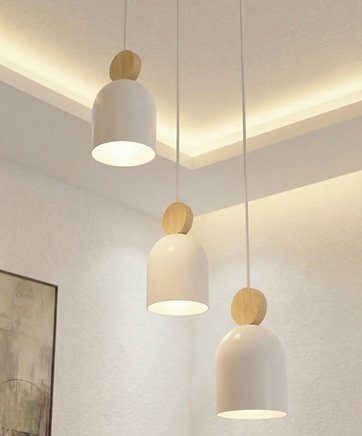 Lampa wisząca MESI 3PREM WHITE nowoczesna, biała, metal