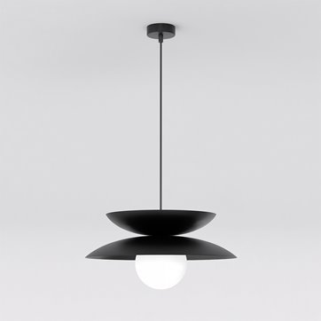 Lampa wisząca NAGOYA 1 BLACK nowoczesna, czarna, metal