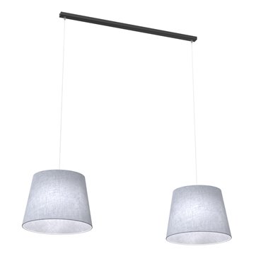 Lampa wisząca EPOCA 2 GRAY abażur, szary, klasyczna