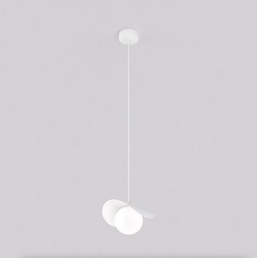 Lampa wisząca RITUAL 1S WHITE nowoczesna, biała, metal