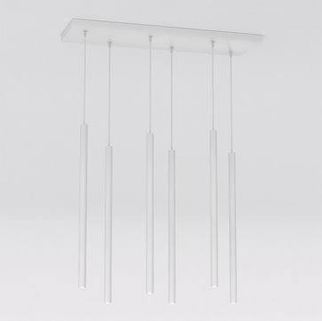 Lampa wisząca SELTER 6 GRAY glamour, sople, szara