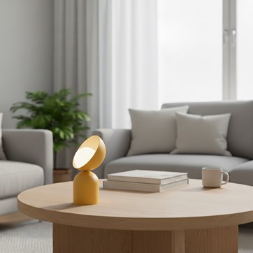 Lampka nocna BOTO LN1 ORANGE metal, pomarańczowa, nowoczesna