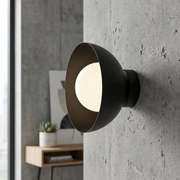 Kinkiet BIBI K1 BLACK nowoczesny, czarny, metal