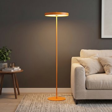 Lampa podłogowa NEMO LP3 OR ORANGE loft, pomarańczowa, metal