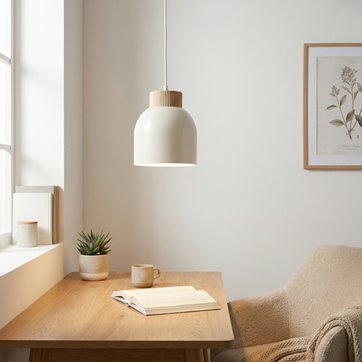 Lampa wisząca KRU 1 WHITE nowoczesna, biała, metal, pająk