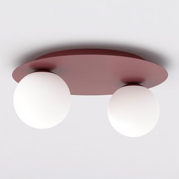 Lampa sufitowa SOLAR 2 BURGUNDY OPAL nowoczesna, burgundowa