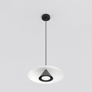 Lampa wisząca BABEL 1 WHITE BL nowoczesna, biała, metal