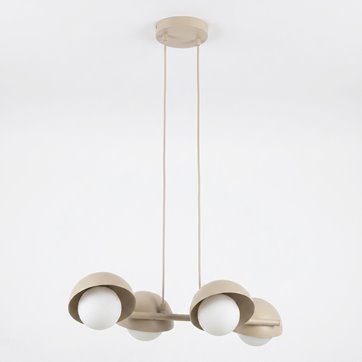 Lampa wisząca BOOM 4 MOKKA nowoczesna, beżowa, metal