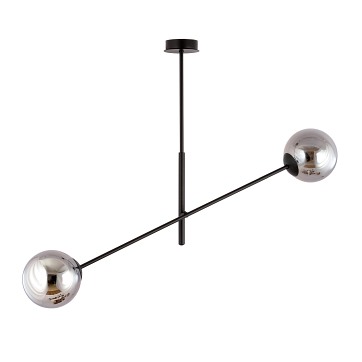 Żyrandol LINEAR 2 BLACK/GRAFIT minimalistyczny, loft, czarny