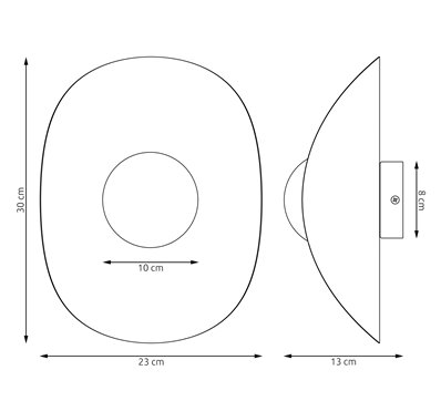 Kinkiet FIERO XL K1 MOKKA nowoczesny, beżowy, metal