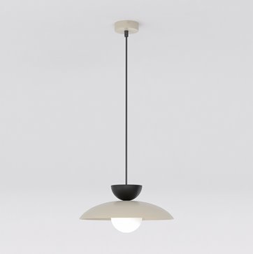 Lampa wisząca MULAN 1 MOKKA BL nowoczesna, beżowa, metal