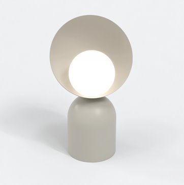 Lampka nocna BOTO LN1 MOKKA metal, beżowa, nowoczesna