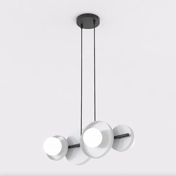 Lampa wisząca MODEL 4 BL GRAY loft, szara, metal