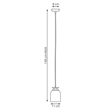 Lampa wisząca TARGET 1 WH, loft, biały, złoty