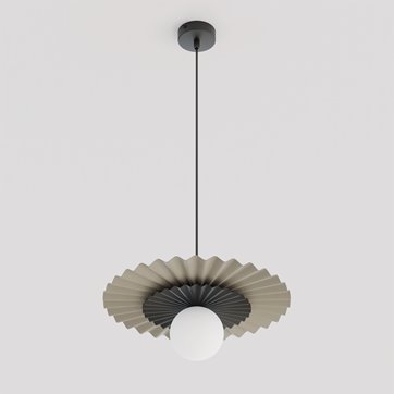 Lampa wisząca UMBRA 1 MOKKA BLACK nowoczesna beżowa metal