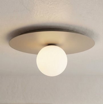 Lampa sufitowa SOLAR 1 MOKKA OPAL nowoczesna beżowa, biała