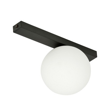 Lampa sufitowa FIT 1 BL/OPAL plafon nowoczesna czarna/biała