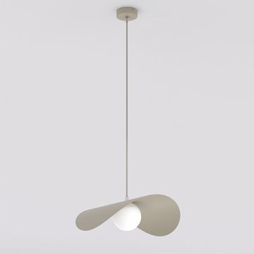 Lampa wisząca RITUAL 1L MOKKA nowoczesna, beżowa, metal