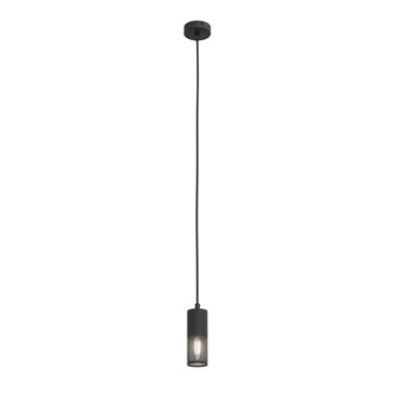 Lampa wisząca MELT 1 BL loft, tuba, czarna