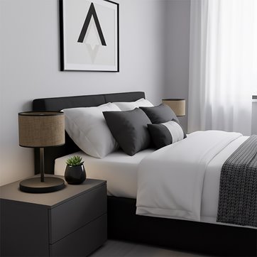 Lampka nocna ECO LN1 BROWN abażur, brązowa, klasyczna