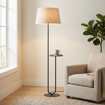 Lampa podłogowa HOTEL LP1 BEIGE abażur, beż, klasyczna