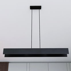 Lampa wisząca GENTOR 4 BLACK minimalistyczna, loft, czarna