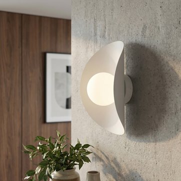 Kinkiet FIERO XL K1 WHITE nowoczesny, biały, metal