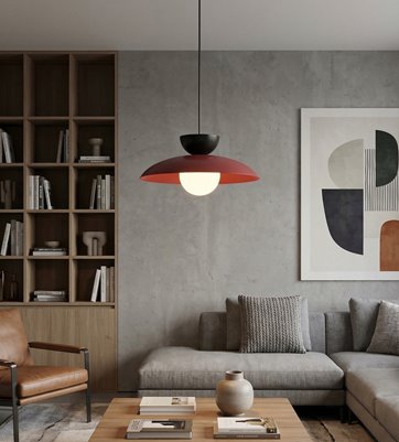 Lampa wisząca MULAN 1 BURGUND BL nowoczesna, metal