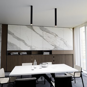 Lampa sufitowa TECNO 1XL BLACK nowoczesna, spot, czarna