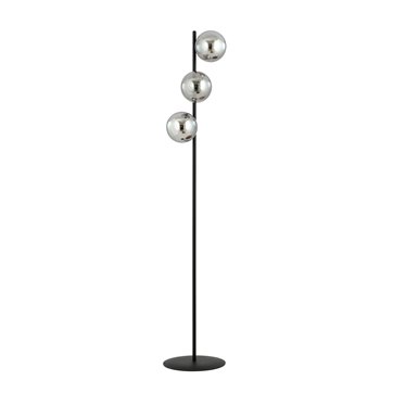 Lampa podłogowa ROSSI LP3 GRAFIT klosz grafit, czarna