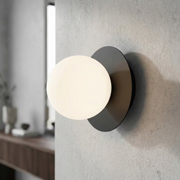 Kinkiet AMERICANA K1 BLACK nowoczesny, czarny, metal