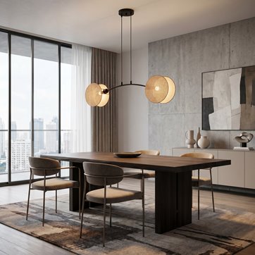 Lampa wisząca MOTIF 2 NATURAL wyjątkowa, abażur