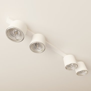 Lampa sufitowa NANO 4 WHITE minimalistyczna, listwa, biały