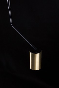 Lampa sufitowa VERNO 4 BLACK nowoczesna, metal, czarno/złota