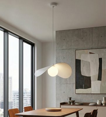 Lampa wisząca RITUAL 1L WHITE nowoczesna, biała, metal