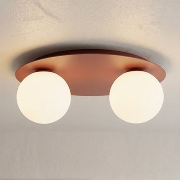 Lampa sufitowa SOLAR 2 BURGUNDY OPAL nowoczesna, burgundowa