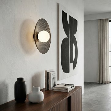 Kinkiet VIBEZ K1 BLACK nowoczesny, czarny, metal