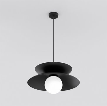 Lampa wisząca NAGOYA 1 BLACK nowoczesna, czarna, metal