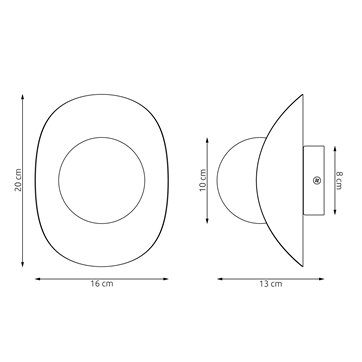 Kinkiet FIERO M K1 BLACK nowoczesny, czarny, metal