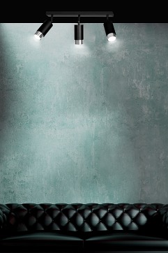 Lampa sufitowa HIRO 3 BL/CHROME tuby, metal, czarny/chrom